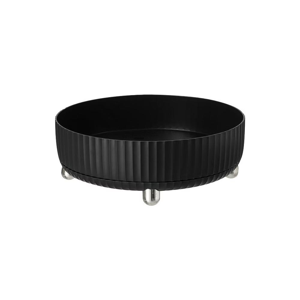 360 Degree Rotating Makeup Organizer Tray, Lazy Susan Perfume and Skincare Storage Organizer for Vanity, Dresser and Bathroom Countertop-black - Image 3