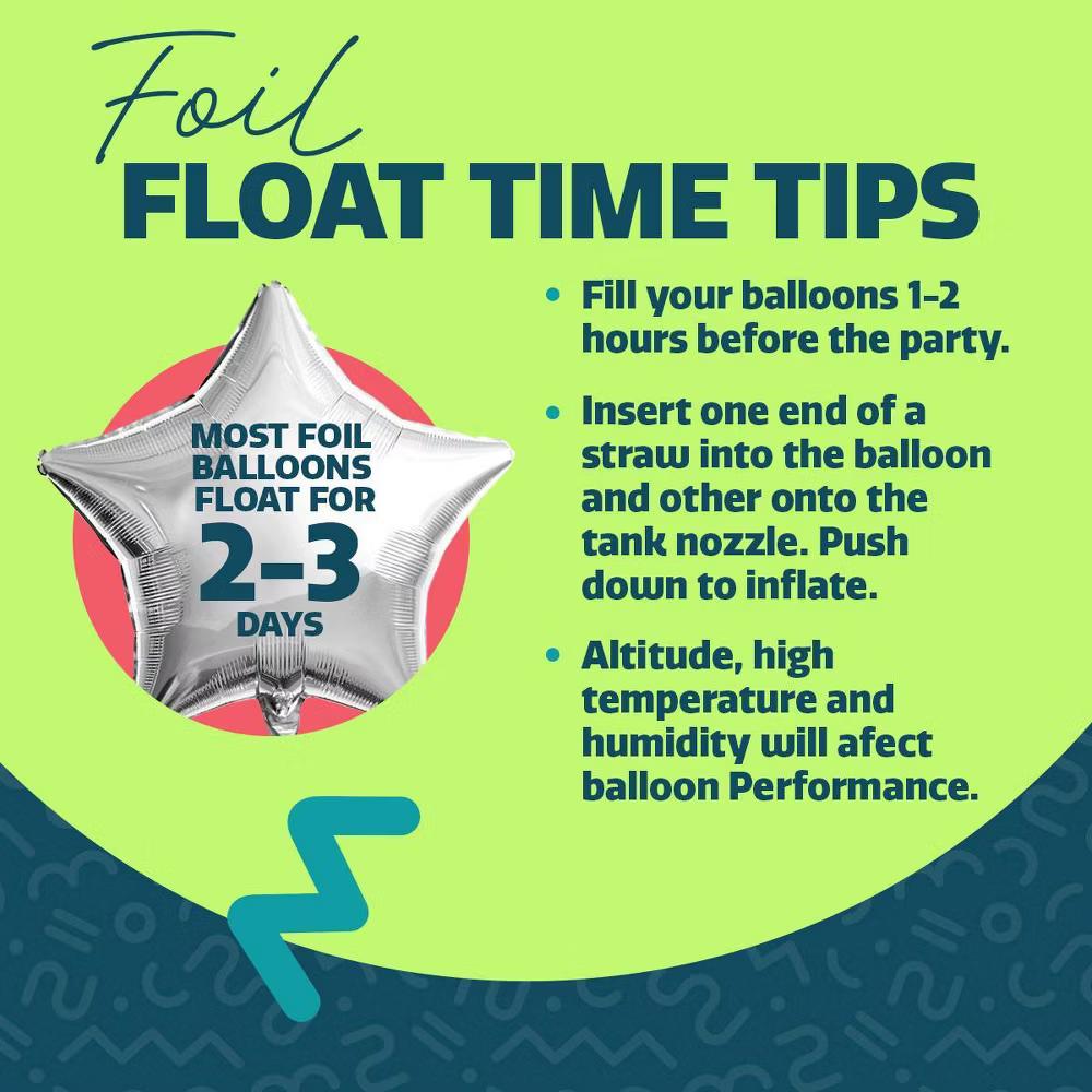 9.5" Medium Helium Balloon Kit: Balloon Time Multicolor Steel Tank for All Occasions - Image 2