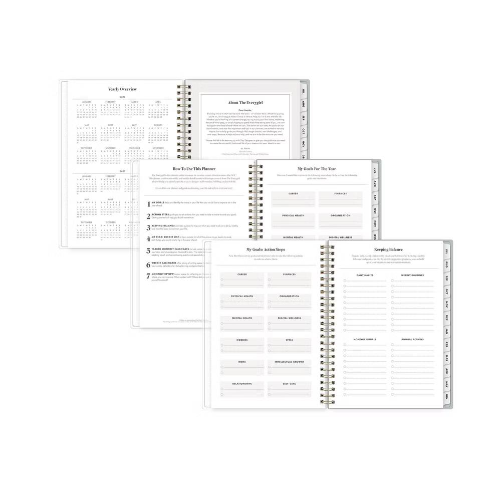 The Everygirl 5.875"x8.625" 2026-2027 Blue Sky Weekly/Monthly Planner Notes Fable Vines Frosted - Image 3