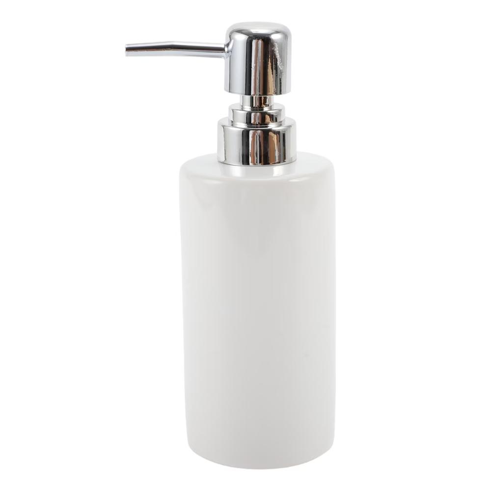 Simple Cylindrical Soap Pump Dispenser for Bathroom 300ml 1 Pc