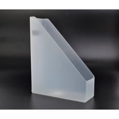 Plastic Magazine File Clear - Acrylic File Organizer & Holder, 1 Compartment, 12" Height, No Assembly Required - Image 2