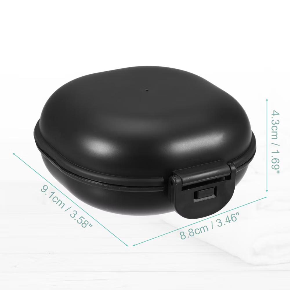 Travel Portable Soap Box 3.58"x3.46"x1.69" 2Pcs - Image 3
