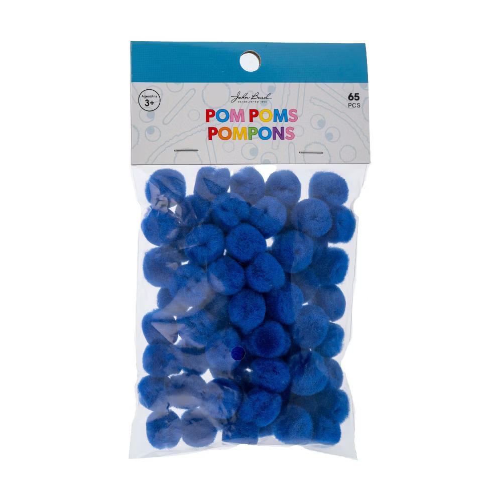 65ct 0.5in Mini Pom Poms for DIY Arts and Crafts, Tiny Acrylic Poms Craft Embellishments - Image 14