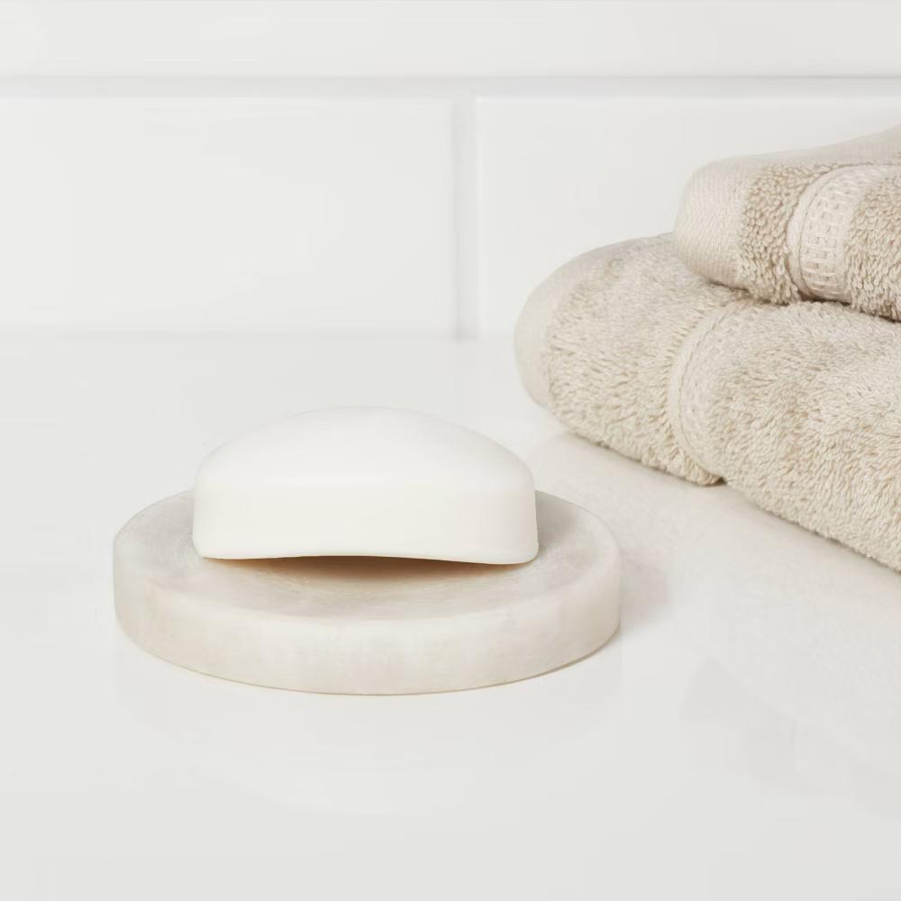 Marble Soap Dish White - Image 2