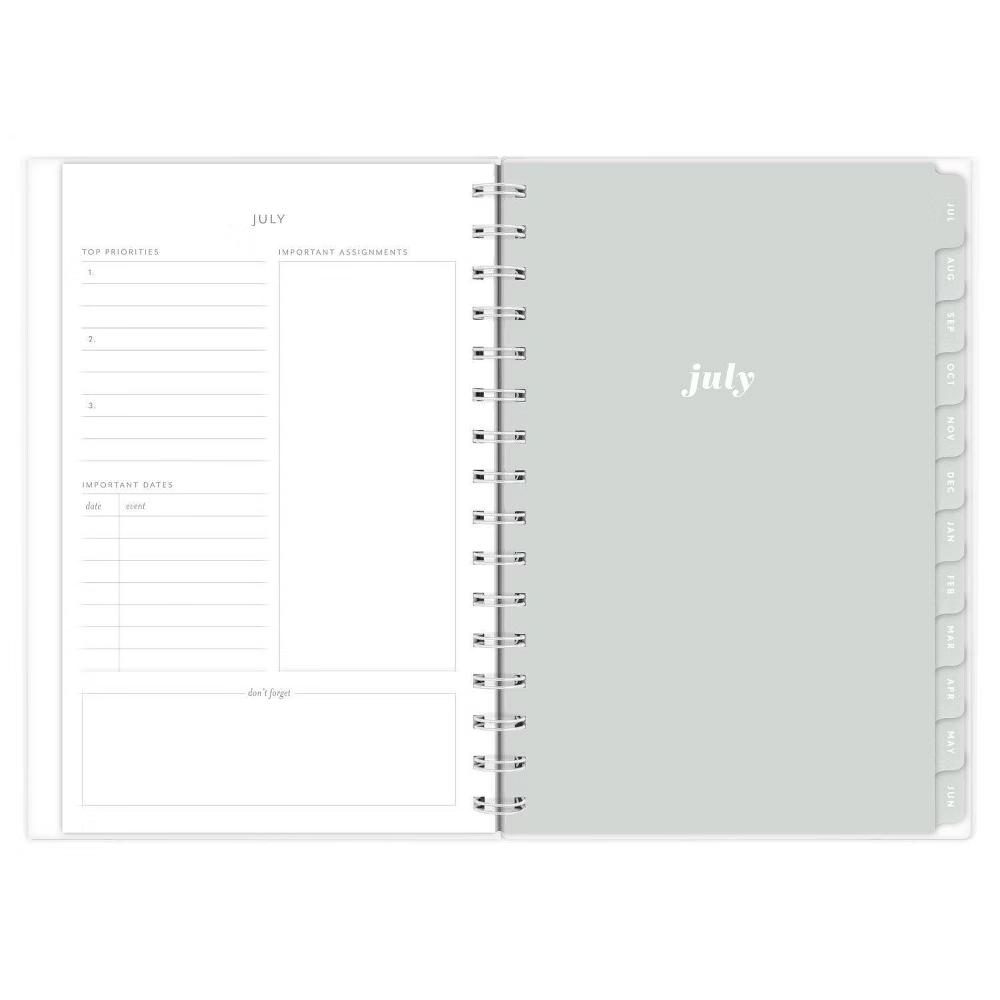 Essentials 5.5"x8.5" 2026-2027 Weekly/Monthly Small Student Planner Mint Green - Image 2