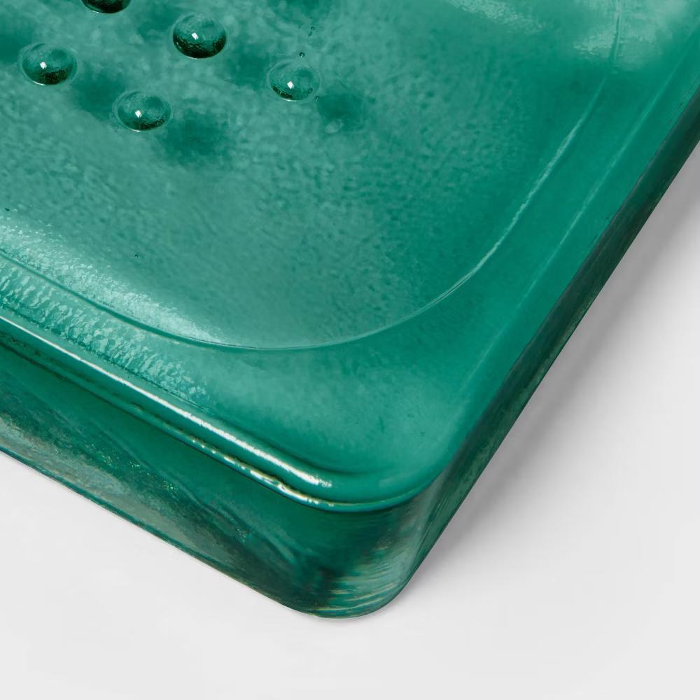 Recycled Glass Soap Dish Clear - Image 4