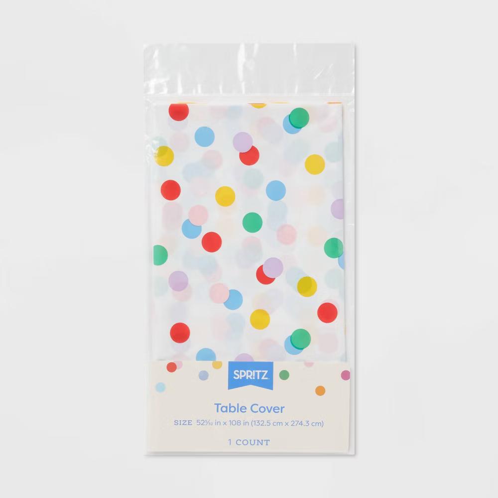 Happy Collection Confetti Dot Rectangular Table Cover