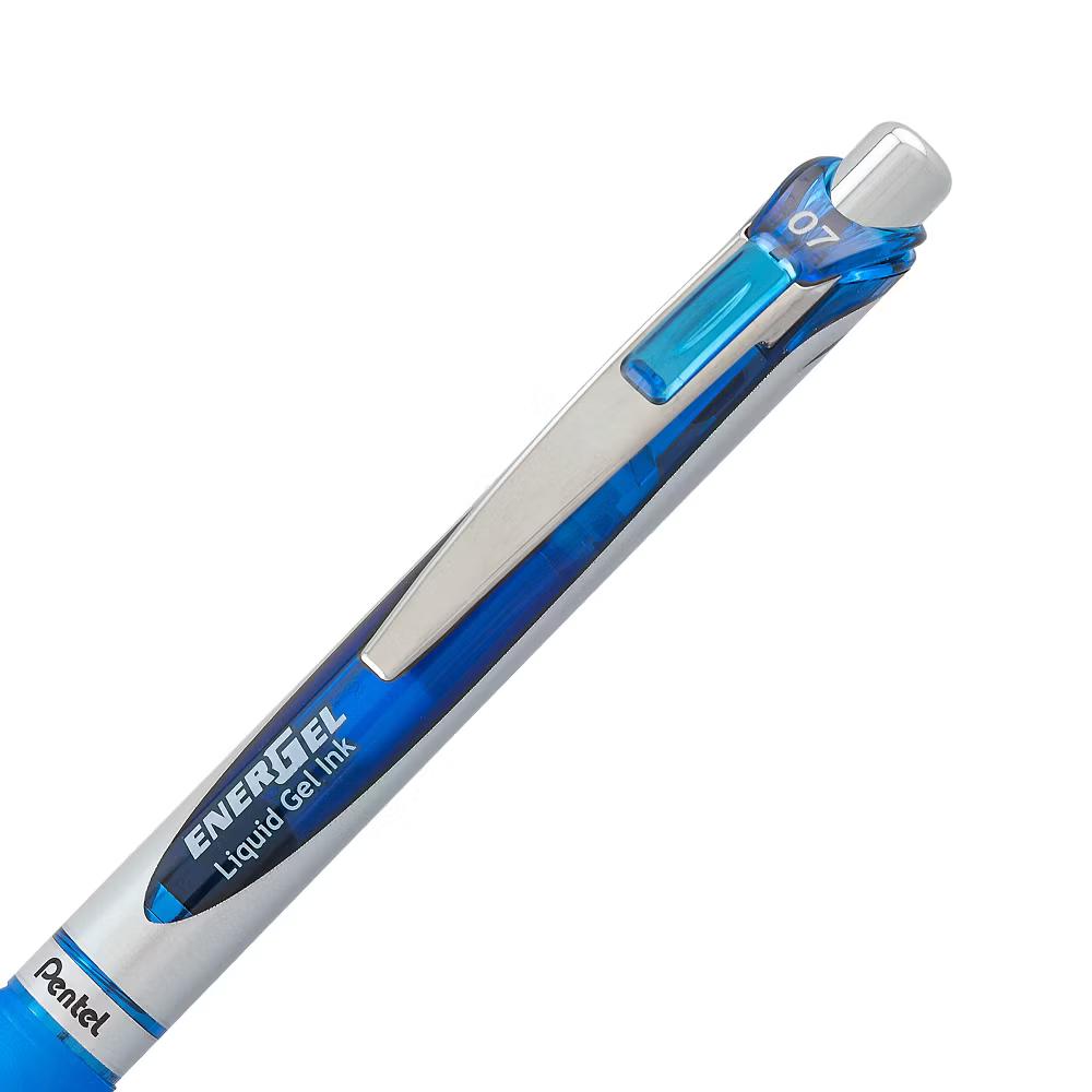5ct Rollergel Pens Energel 0.7mm Multiple Color Ink: Quick Drying, Retractable, Blue, Green, Black, Stationery Set - Image 5
