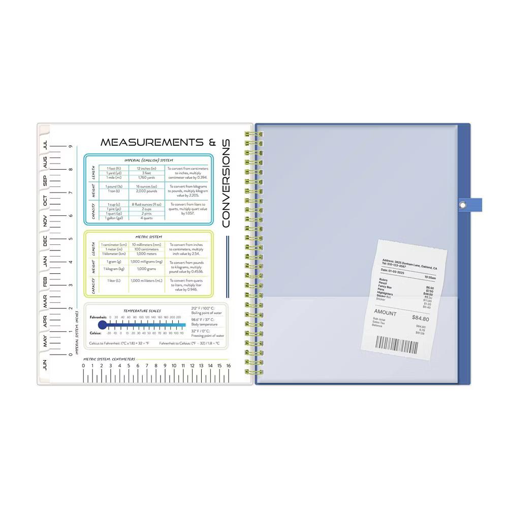 Blue Sky Your Year 7-12 Grade Weekly/Monthly Planner Wirebound 7"x9" Cream Collage - Image 18