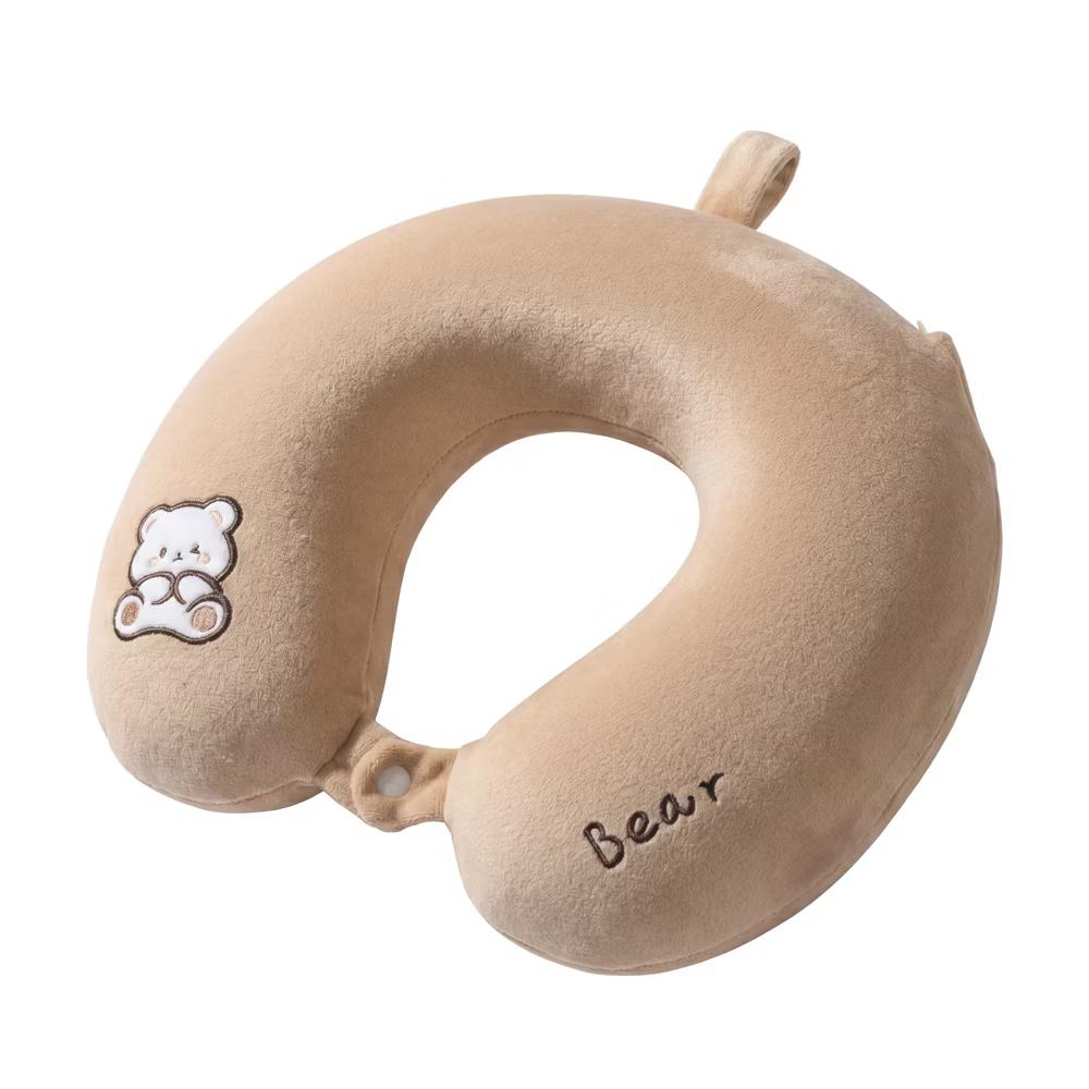 Cut Animal Pattern Memory Foam U-Shape Travel Lightweight Travel Neck Pillows 13x11in 1 Pc - Image 22