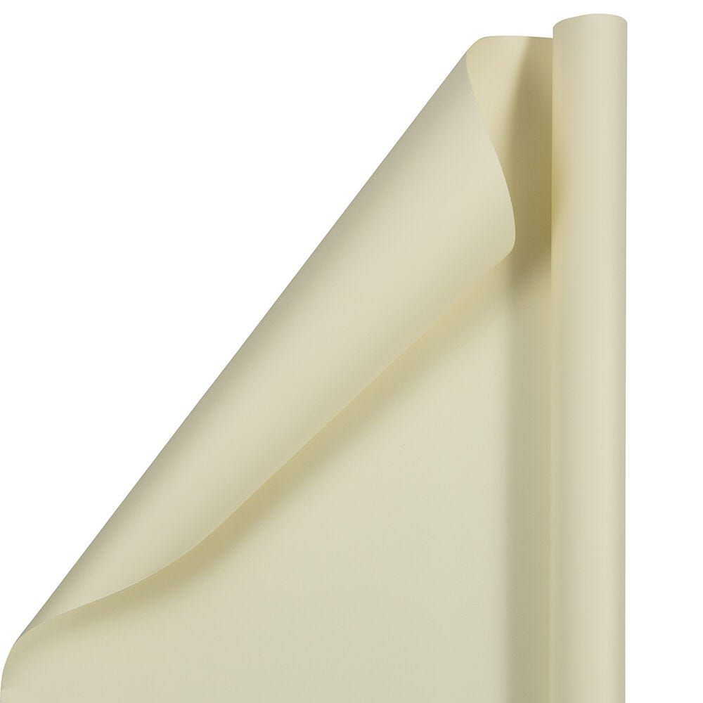 Gift Wrap - Matte Wrapping Paper - 50 Sq Ft Total - Matte Ivory - 2 Rolls/Pack