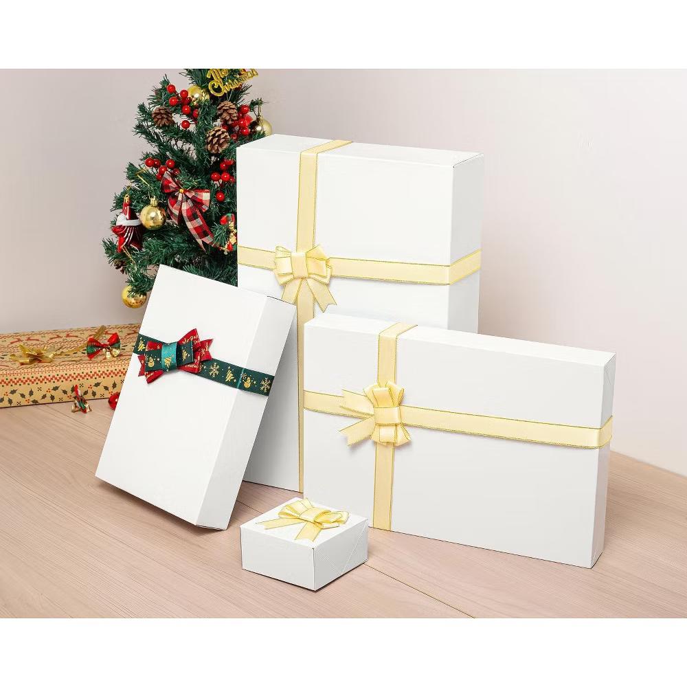 16 pack gift boxes with lids assorted sizes 4 each extra large 17x11x4 large 14.25x9.5x2 medium 11x8x2 small 4x4x2 - Image 6
