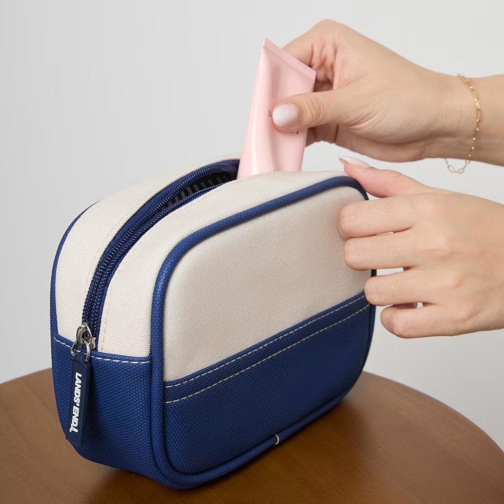 Lands' End Medium Rectangular Dopp Kit for Travel - Image 11