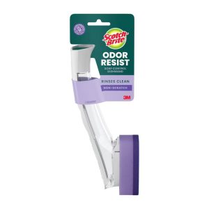 Odor Resist Non-Scratch Dishwand: Multipurpose, Reusable, Multi-Surface