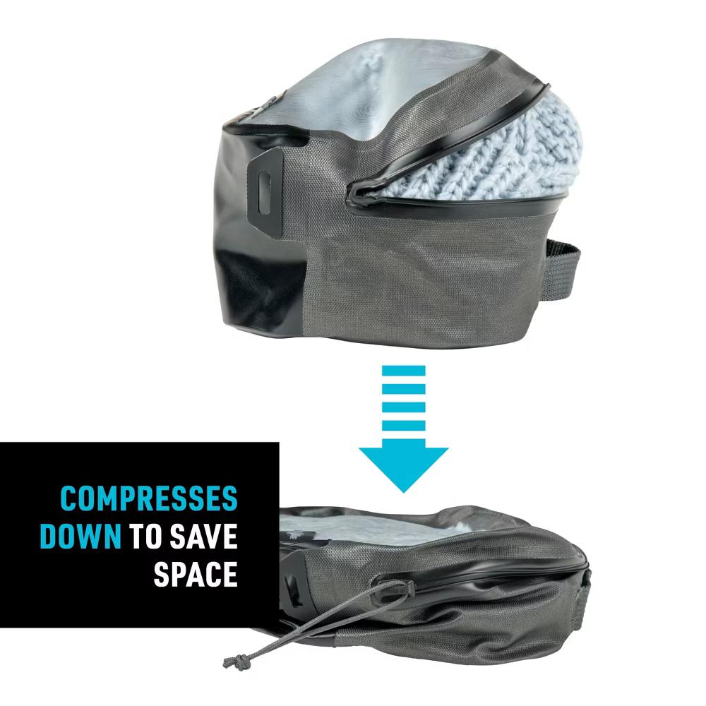 Nite Ize RunOff Waterproof Packing Cube - Waterproof Packing Cube for Travel - Dry Travel Bag with Compression - Charcoal, Small - Image 7
