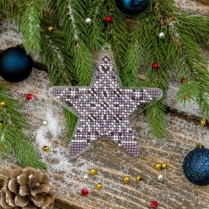 Crafts Bead embroidery kit on a plastic base FLPL-038
