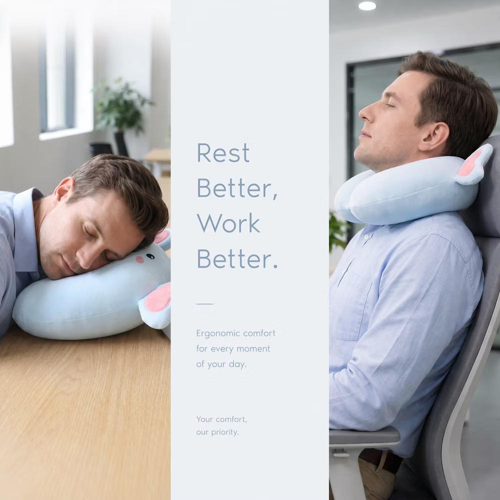 U-Shape Memory Foam Portable Traveling Travel Neck Pillows 12x12in 1 Pc - Image 18