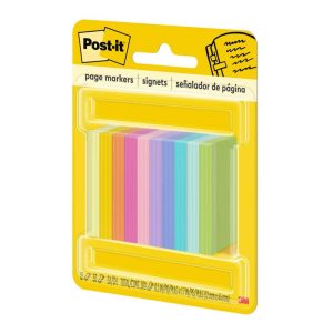 10pk 1/2"x2" Page Markers Assorted Bright Colors