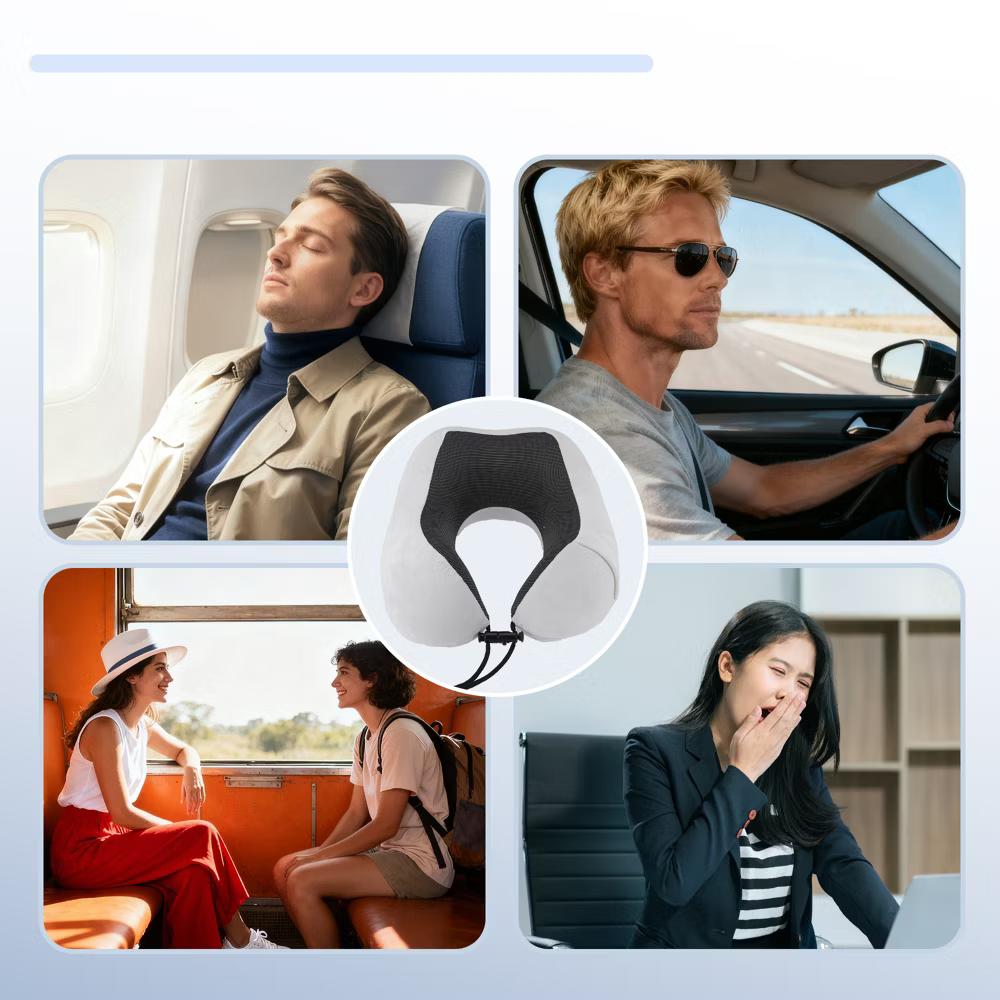 Neck Pillow for Airplane Travel 10.63 * 9.06 * 5.51 inches 1 Set - Image 5