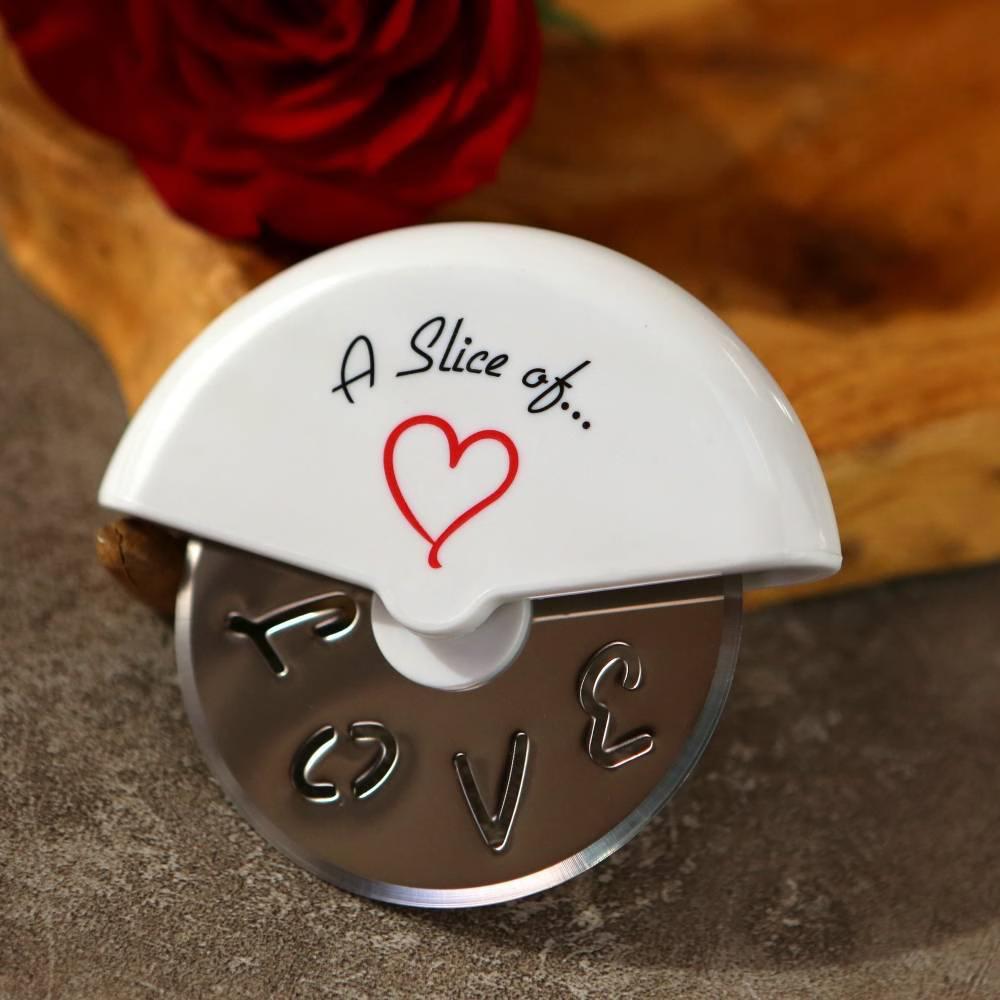 12ct Slice of Love Pizza Cutter: Wedding Party Favors, Use Only, White, All Ages - Image 3