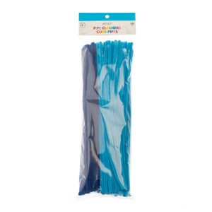 12in 6mm Assorted Mix Fluffy Pipe Cleaners Chenille Stems for Art School Craft Supplies, 100 Pieces