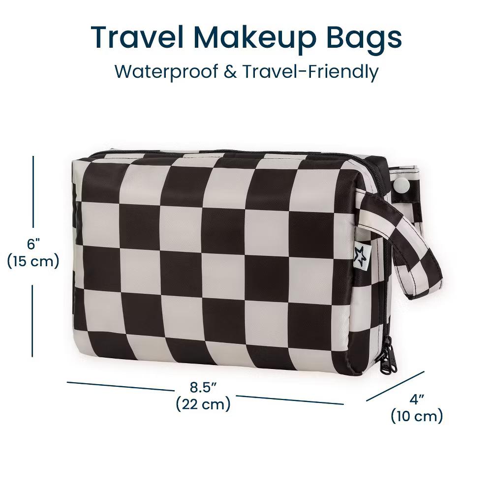 Waterproof Makeup Bag – Portable Travel Cosmetic Organizer with Handle and Secure Zipper - Image 14