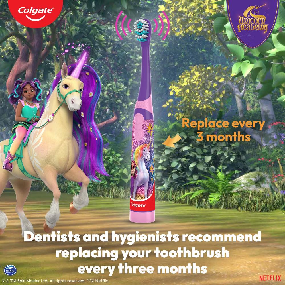 Unicorn Academy Kids' Battery Powered Toothbrush - Image 10