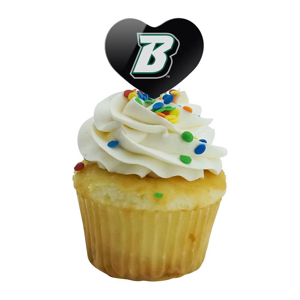 Binghamton University Logo Heart Love Cupcake Picks Toppers Decoration Set of 6 - Image 6