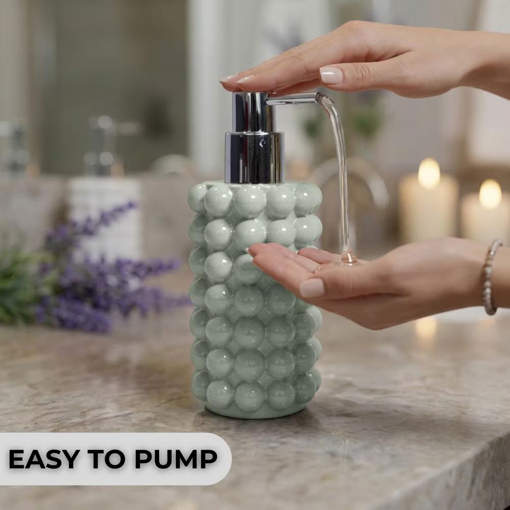 Better Trends Nova Bathroom Accessories 100% Resin Impeccably Crafted Soap Dispenser with Rust-Proof Pump for Bathroom & Kitchen Countertops - Image 11