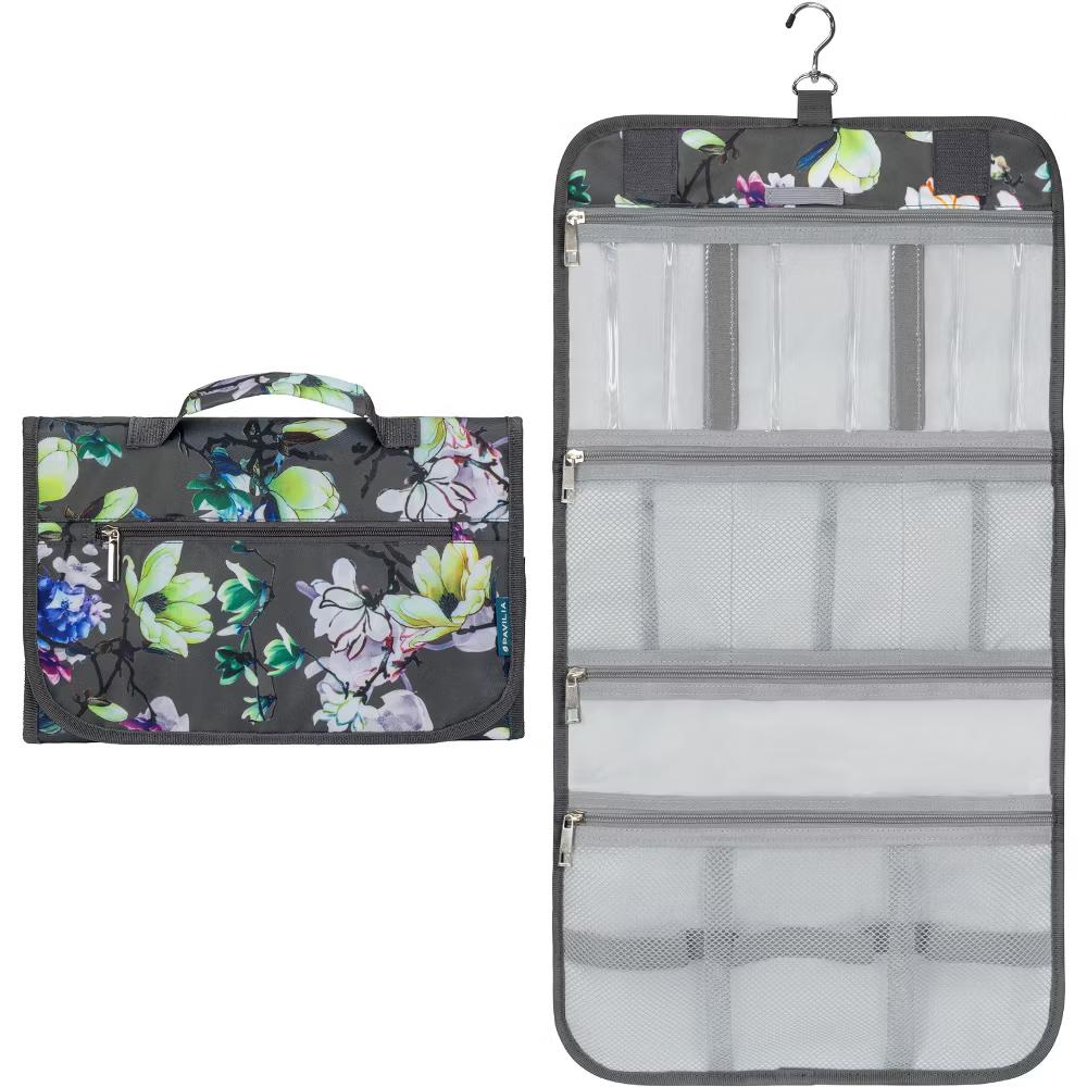 Hanging Toiletry Bag Women Men, Travel Kit Foldable Waterproof Organizer, Roll up Cosmetics Makeup Essentials Jewelry Case - Image 23