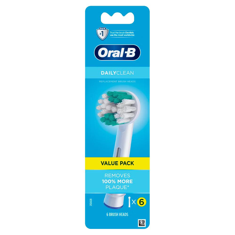 Daily Clean Electric Toothbrush Replacement Brush Heads Refills - 6ct - Image 3