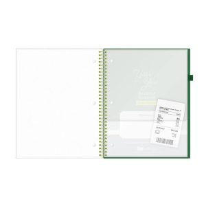 Blue Sky Your Year Parent Wirebound Notebook 8.5"x11" Green Note