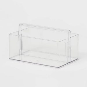 Divided Bath Caddy Clear