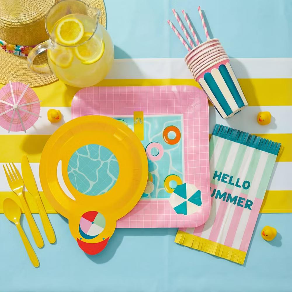 House of Party Table Hero Paper Party Kit Cool in the Pool