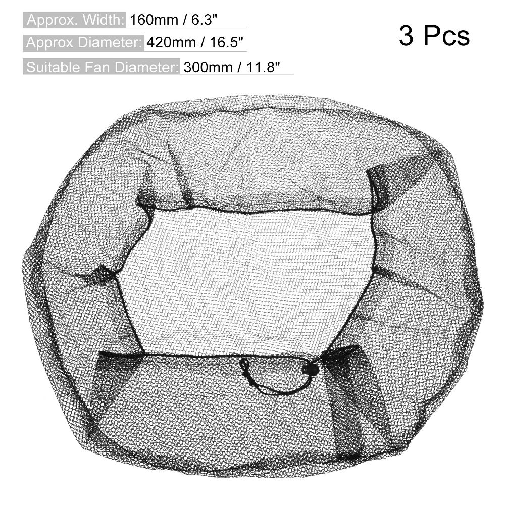 Washable Dustproof Soft Mesh Electric Fan Dust Covers 3 Pcs - Image 5