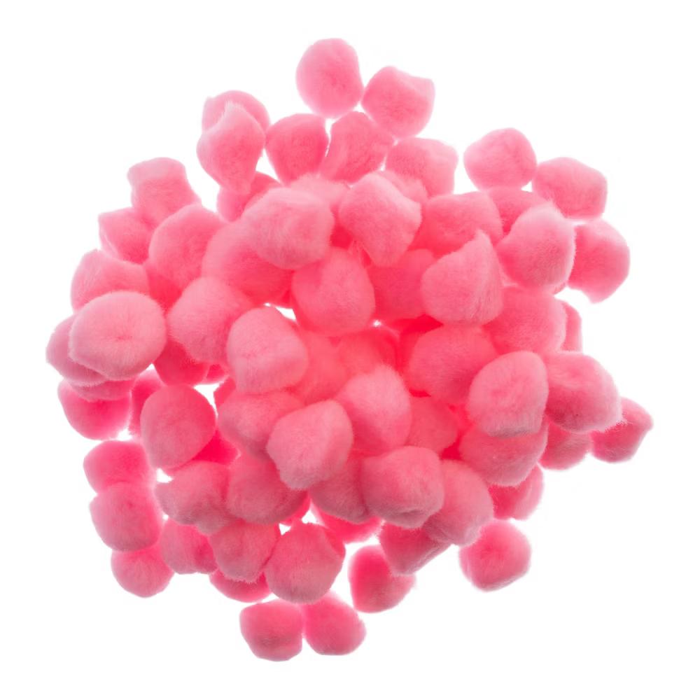 100ct Mini Pom Poms for DIY Arts and Crafts, Tiny Acrylic Poms Craft Embellishments (1 inch) - Image 20
