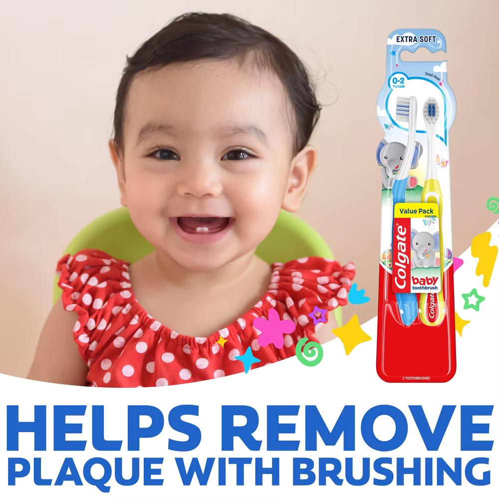 My First Baby and Toddler Manual Toothbrush Extra Soft - 2ct - Image 2