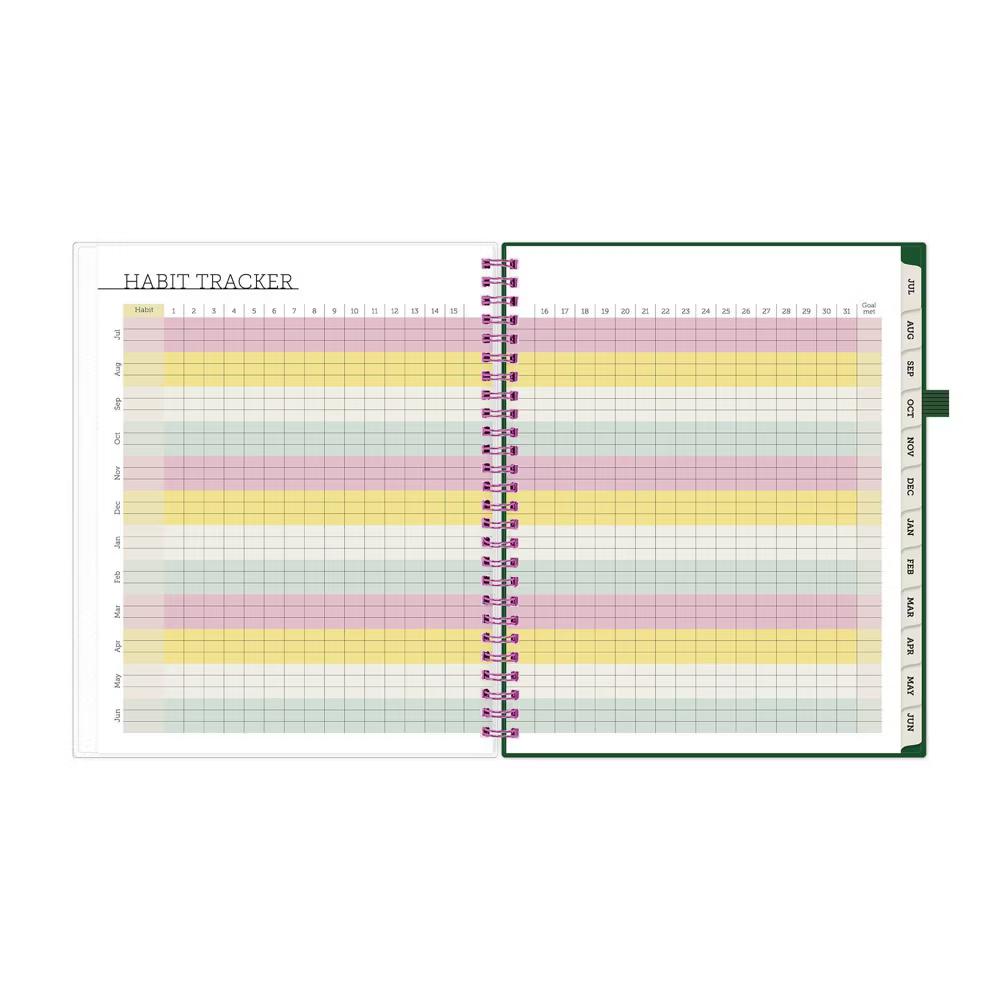 Blue Sky Your Year College Weekly/Monthly Planner Wirebound 7"x9" Green Date - Image 5