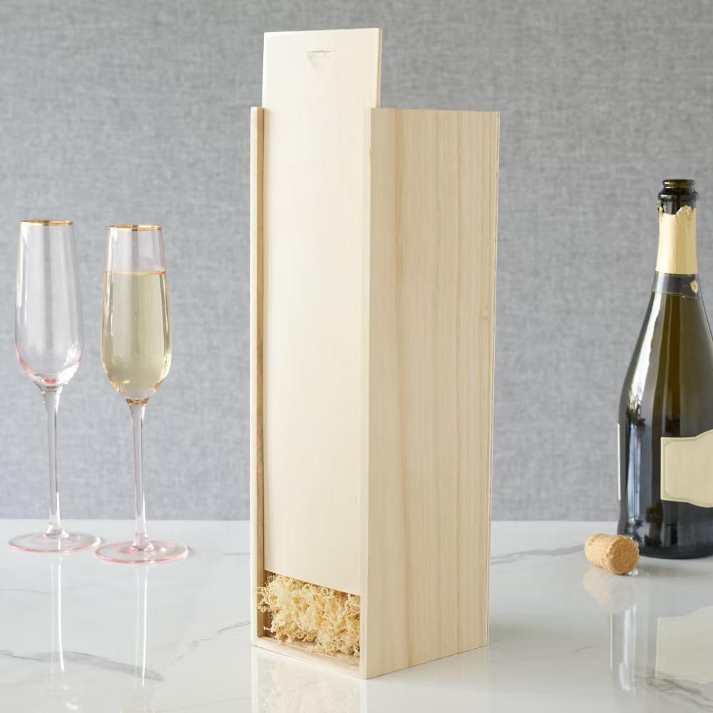 Twine Paulownia Bottle Wood Decorative Wine Box - Image 15