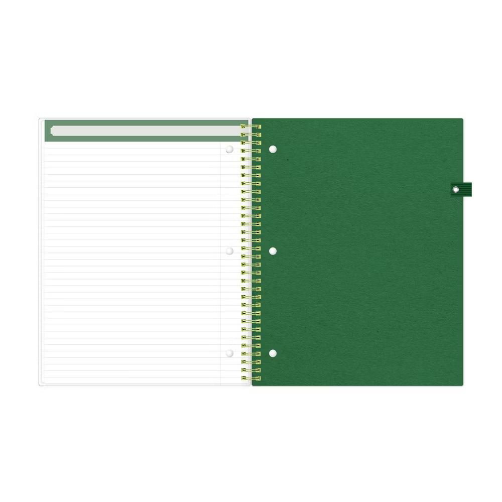 Blue Sky Your Year Parent Wirebound Notebook 8.5"x11" Green Note - Image 8