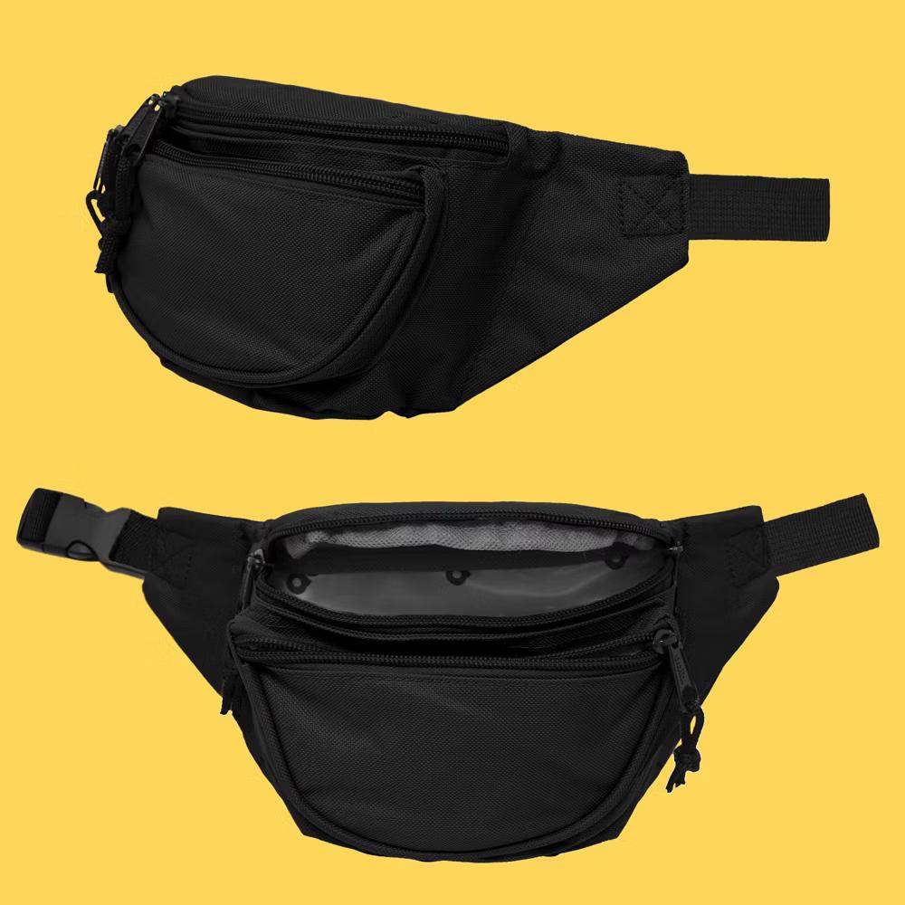 Dalix Fanny Pack w/ 3 Pockets Traveling Concealment Pouch Airport Money Bag - Image 7