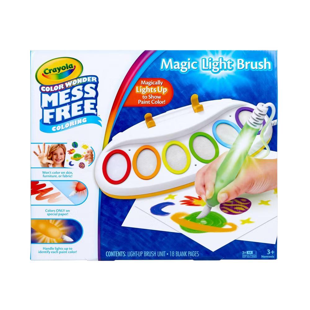 Color Wonder Magic Light Brush and Drawing Pad: Kids Painting Kit, Non-Toxic, Creative Art Set, Requires 3 AA Batteries - Image 4