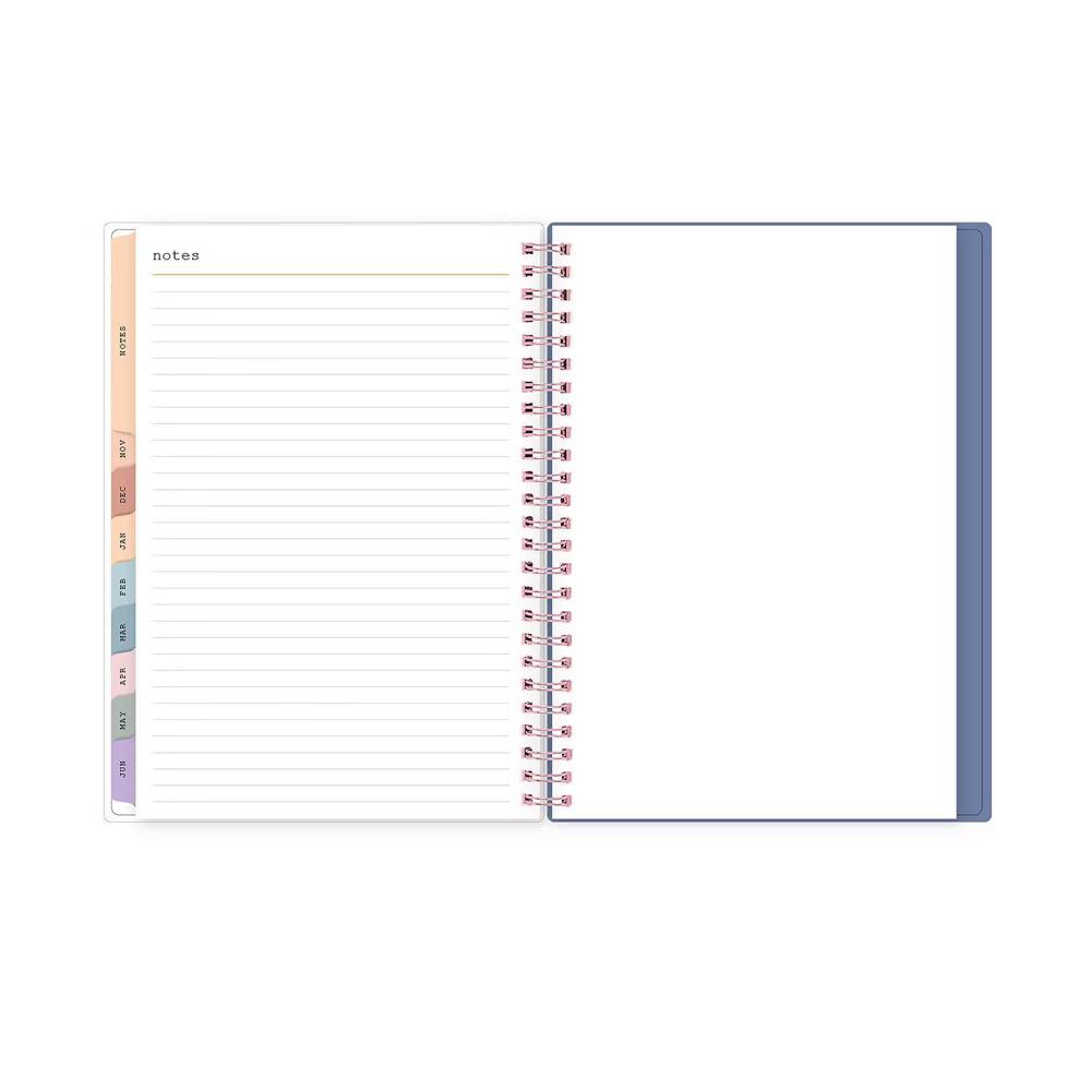 WAAV 5.875"x8.625" 2026-2027 Weekly/Monthly Planner Notes Carrie Blue Frosted Wirebound - Image 4
