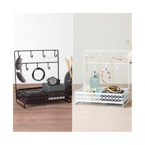 The Lakeside Collection Dresser Top Organizer with Hooks
