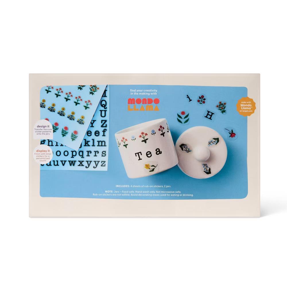 2ct Custom Ceramic Canisters with Transfers Craft Kit - Image 2