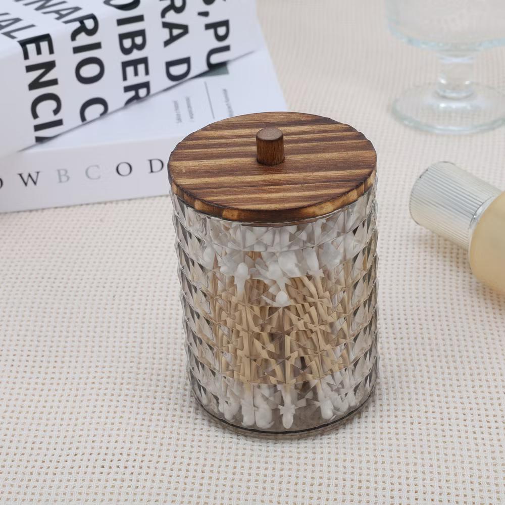 Dustproof Diamond-pattern Bath Canister 1 Pc - Image 2