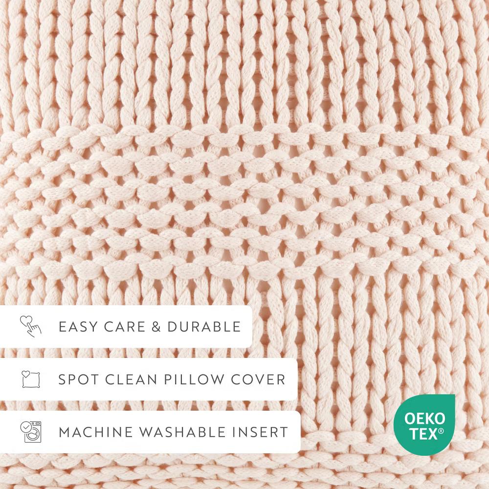 Cozy Chunky Knit Throw Pillow Cover And Pillow Insert - Image 10
