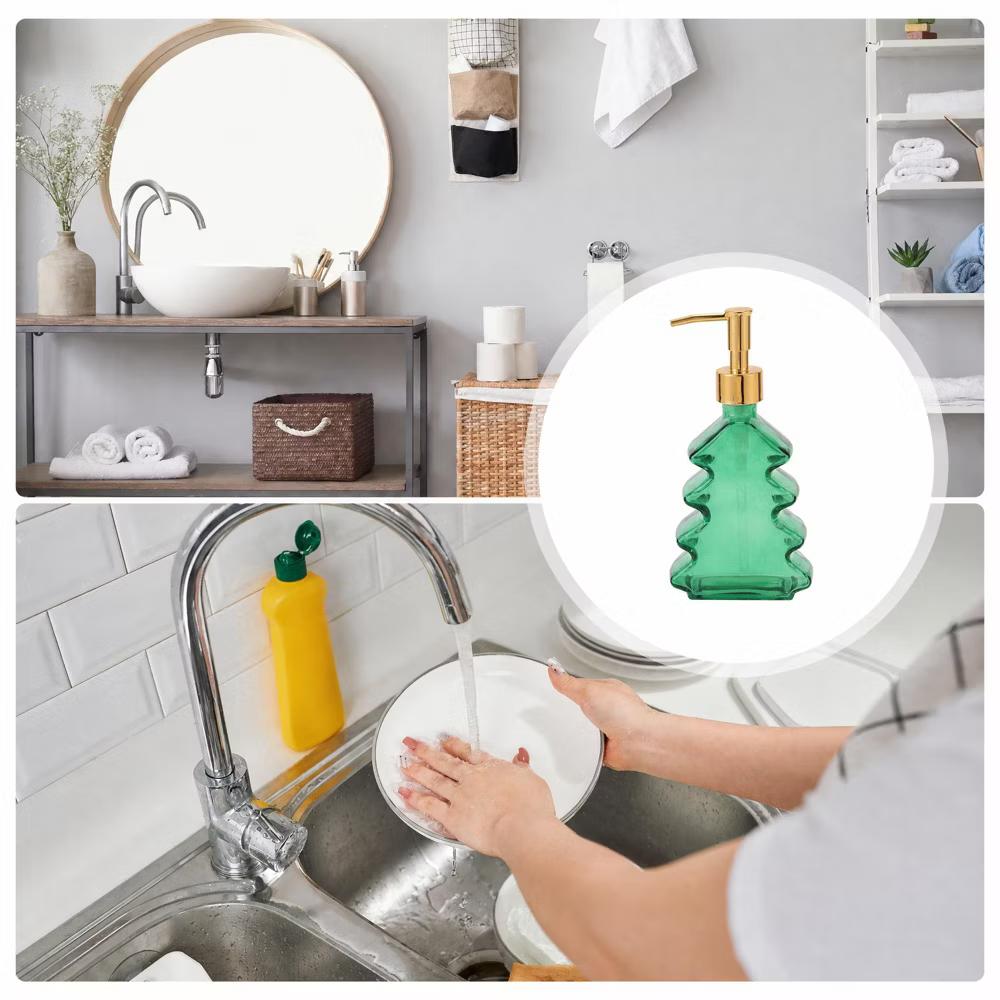 Christmas Tree Shape Pump Soap Dispenser 1 Pc - Image 9