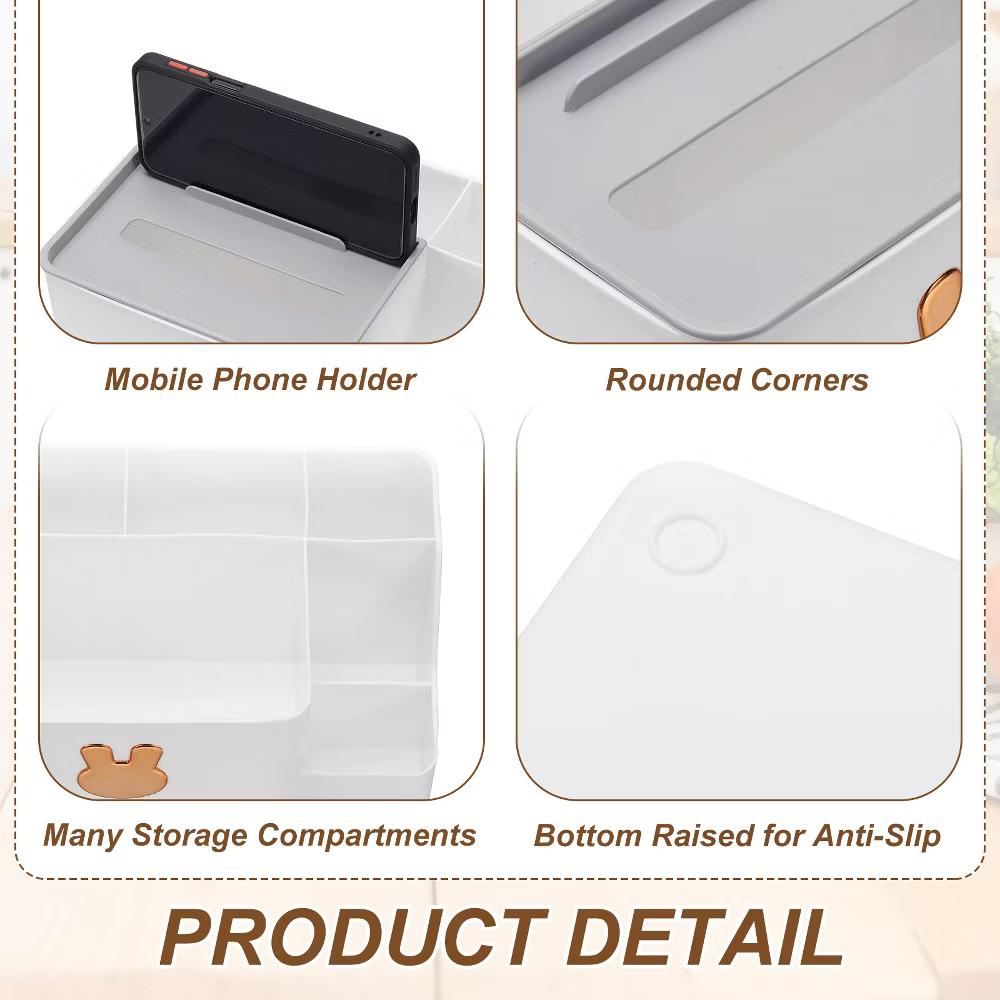 Tissue Box Holder, Plastic Facial Tissue Box Cover - Image 7
