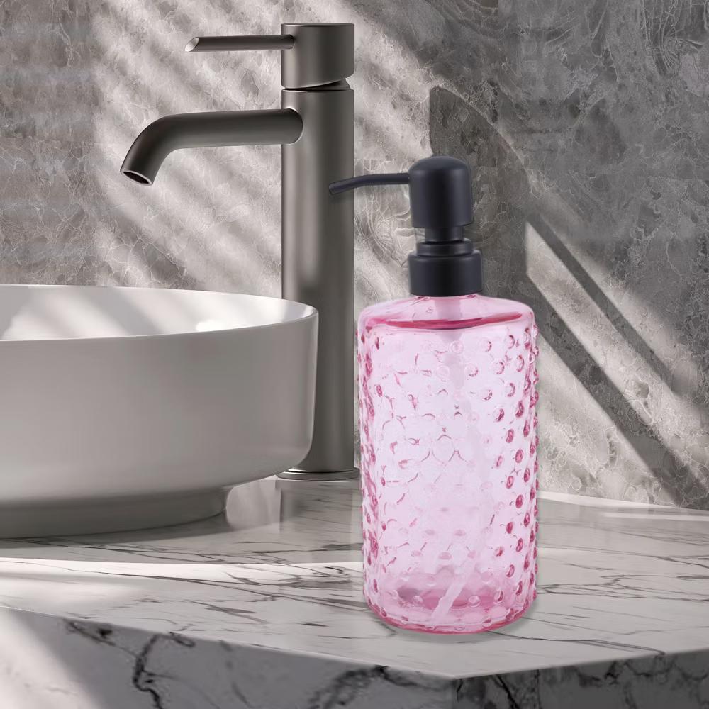 Elegant Polka Dot Pattern Soap Pump Dispenser for Bathroom 16.9oz 1 Pc - Image 52